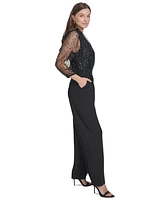 Halston Women's Sequined Jumpsuit