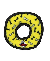 Tuffy Ultimate Ring Yellow & 3 Way Tug Red-Combo Pack, Durable Dog Toys