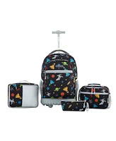 Travelers Club Kids Rolling Backpack Luggage Set