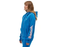 Bench Dna Women's Darcine Zip-Up Hoodie with Sleeve Logo