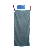 Country Living Marine Blue Microfiber Dog Bath Towel