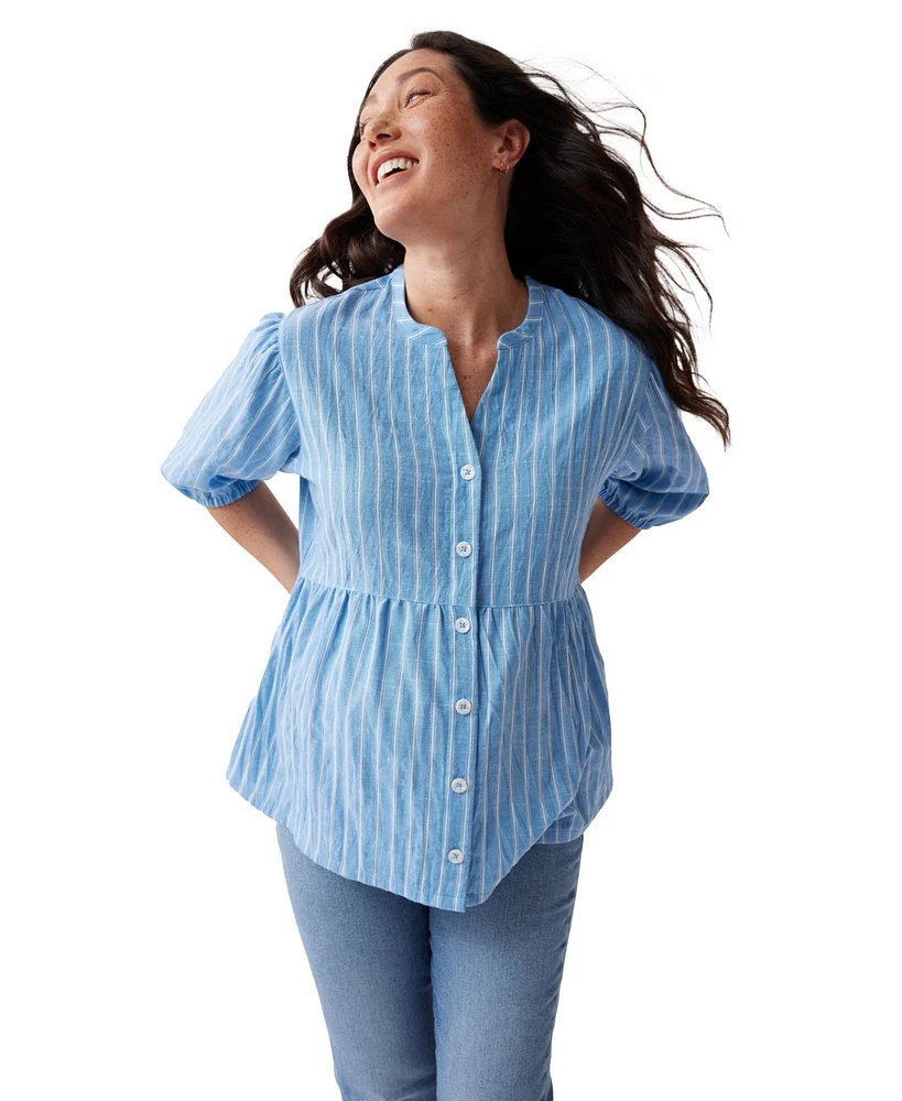 Ingrid + Isabel Maternity Peplum Shirt