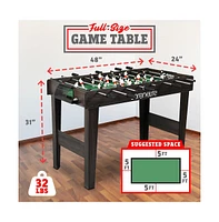 SereneLife 48" Competition Foosball Table for Home and Game Room