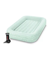 Intex Kids Travel Air Mattress Inflatable Bed with Raised Sides and Hand Pump