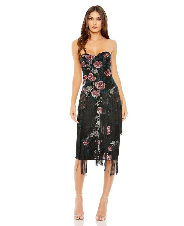 green emerald velvet dress Maya Floral Embroidered Blouson Sleeve Maxi Dress – Maya Deluxe
