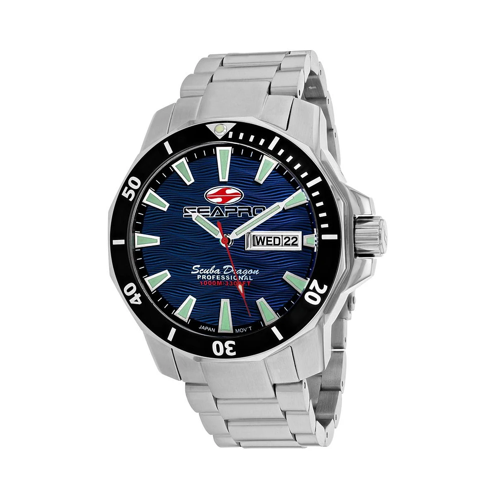 Seapro Men's Scuba Dragon Diver Limited Edition 1000 Meters Dial Watch