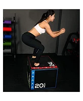 BalanceFrom Fitness 3 in 1 60 Pounds Foam Plyometric Box Jumping Exercise, Black