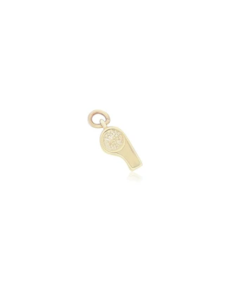 The Lovery Mini Gold Whistle Charm 14K Gold