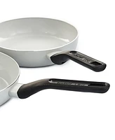 BergHOFF Leo Glints 8pc Ceramic Nonstick Cookware Set, Spirit, Recycled