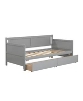 Slickblue Daybed with Storage Drawers for Space-Saving Bedroom Furniture and Extra Organization