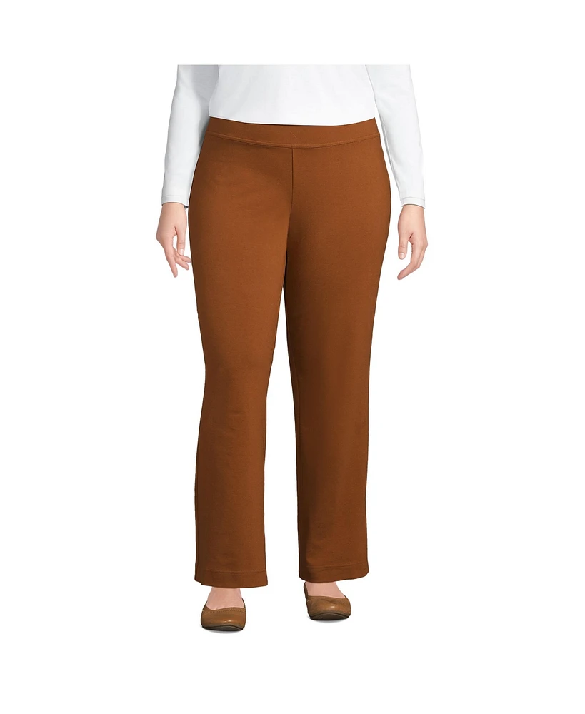 Lands' End Plus Starfish Mid Rise Straight Leg Pants