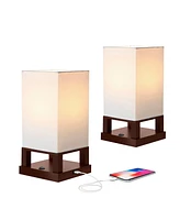 Brightech Maxwell Led Bedside Table Lamp Bundle Set of 2