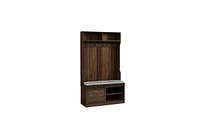 Slickblue Column Coat Rack with Storage and Shoe Cabinet - Stylish Entryway Organizer