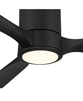 56" Keel Modern Indoor Outdoor Ceiling Fan 3 Blade Led Light Remote Control Matte Finish Blades Bedroom Patio Living Room Kitchen Porch Hugger D
