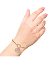 Hello Kitty Sanrio Pave Heart Charm Bracelet – Sparkling Cute Accessory