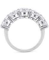 Moissanite Five Stone Anniversary Band (4 ct. t.w.) 10k White Gold