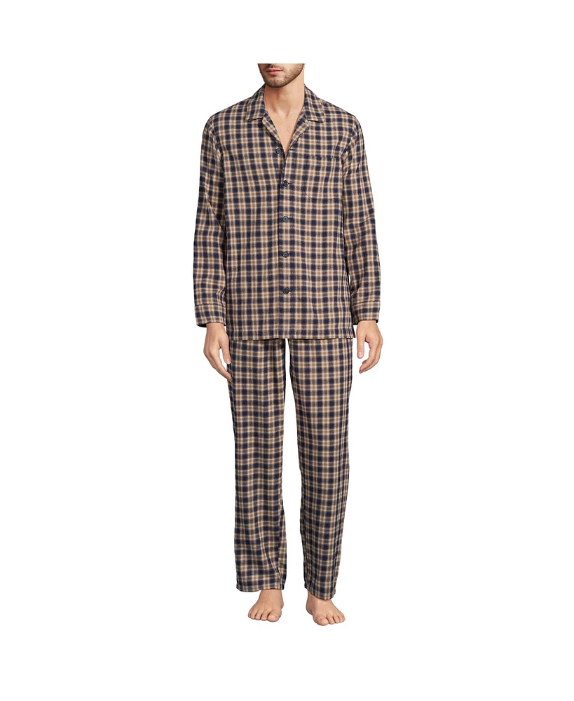 Lands' End Men's Flannel Pajama Set