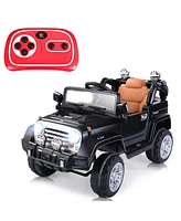 Costway 12V MP3 Kids Ride On Truck Car Rc Remote Control with Led Lights Music