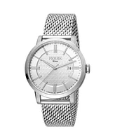 Ferre Milano Men's Classic Silver Dial Watch - FM1G156M0041