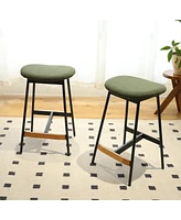 Slickblue Modern Set of 2 Bar Stools Comfortable & Stylish, Adjustable Counter and Bar Height