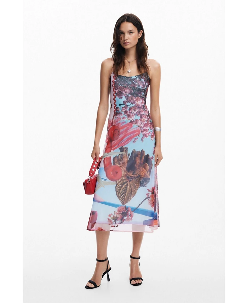 Desigual Women's Printed midi dress M. Christian Lacroix