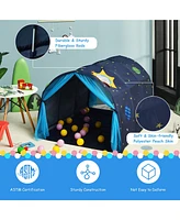 Costway Kids Bed Tent Play Portable Playhouse Twin Sleeping w/Carry Bag