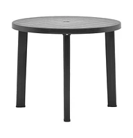 vidaXL Patio Table Anthracite 35" Plastic