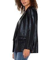 Liverpool Los Angeles Women's Coated Boyfriend Blazer