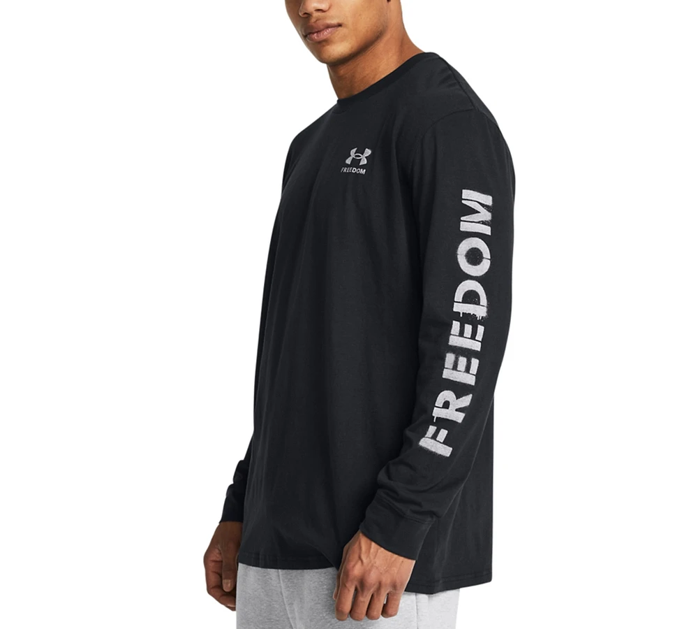 Under Armour Men's Freedom Flag Graphic Long-Sleeve T-Shirt