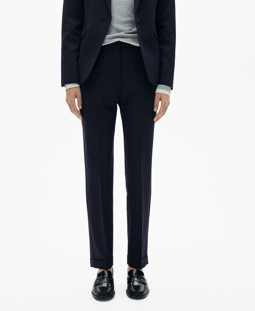 Mango Women's Straight Suit Pants