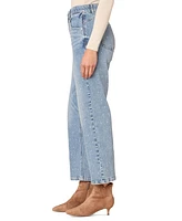 Democracy Petite Rhinestone High-Rise Boyfriend Jeans