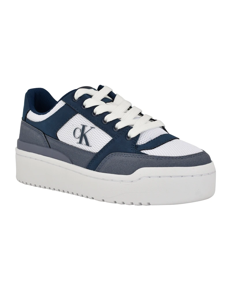 Calvin Klein Women's Alondra Casual Lace-Up Sneakers