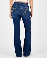 7 For All Mankind Women's Dojo Mid-Rise Flare-Leg Jeans