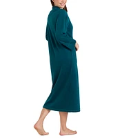 Miss Elaine Women's Zip-Front Long-Sleeve Fleece Robe