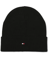 Tommy Hilfiger Men's Flag Embroidery Double Cuff Beanie