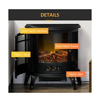 Slickblue 1500W 22-Inch Electric Fireplace: Powerful Heating with Realistic Flame Effect