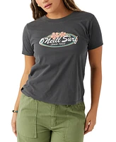 O'Neill Juniors' Cotton Beachy Bloom Logo T-Shirt