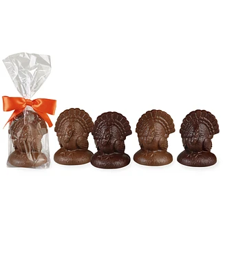 Bissinger's Handcrafted Chocolate Milk Chocolate Place Setting Turkeys, Set of 12