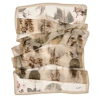 Elizabetta Botanica - Long Sheer Silk Scarf for Women