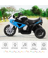 Costway Kids Ride On Motorcycle Bmw Licensed 6V Electric 3 Wheels Bicycle Music&Light