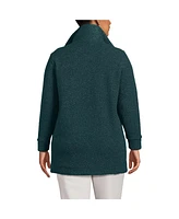 Lands' End Plus Boucle Fleece Coat