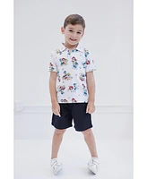 Paw Patrol Toddler Boys Chase Marshall Rubble Polo Shirt and Shorts to