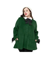 Smak Parlour Plus Bow Topper Coat