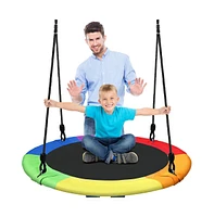 SereneLife Children s Hanging Swing Seat - Rainbow