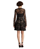 Tadashi Shoji Women's Sayda Embroidered Lace Mini Dress