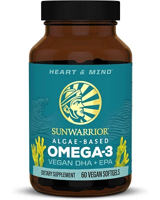 Sunwarrior Omega 3 Capsules, Heart and Mind Support, Sunwarrior, 60ct