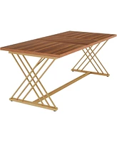 Tribesigns 63-Inch Dining Table for 4