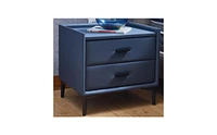 Slickblue Stylish Modern Nightstand with 2 Drawers for Contemporary Bedrooms