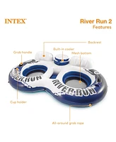 Intex River Run Inflatable Double Rider Tube & 2 River Run Single Water Floats