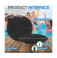 Pyle Portable Wireless Bluetooth Streaming Mini Speaker With IPX7 Waterproof Rating & Built-in Microphone